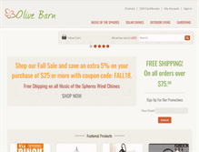 Tablet Screenshot of olivebarn.com
